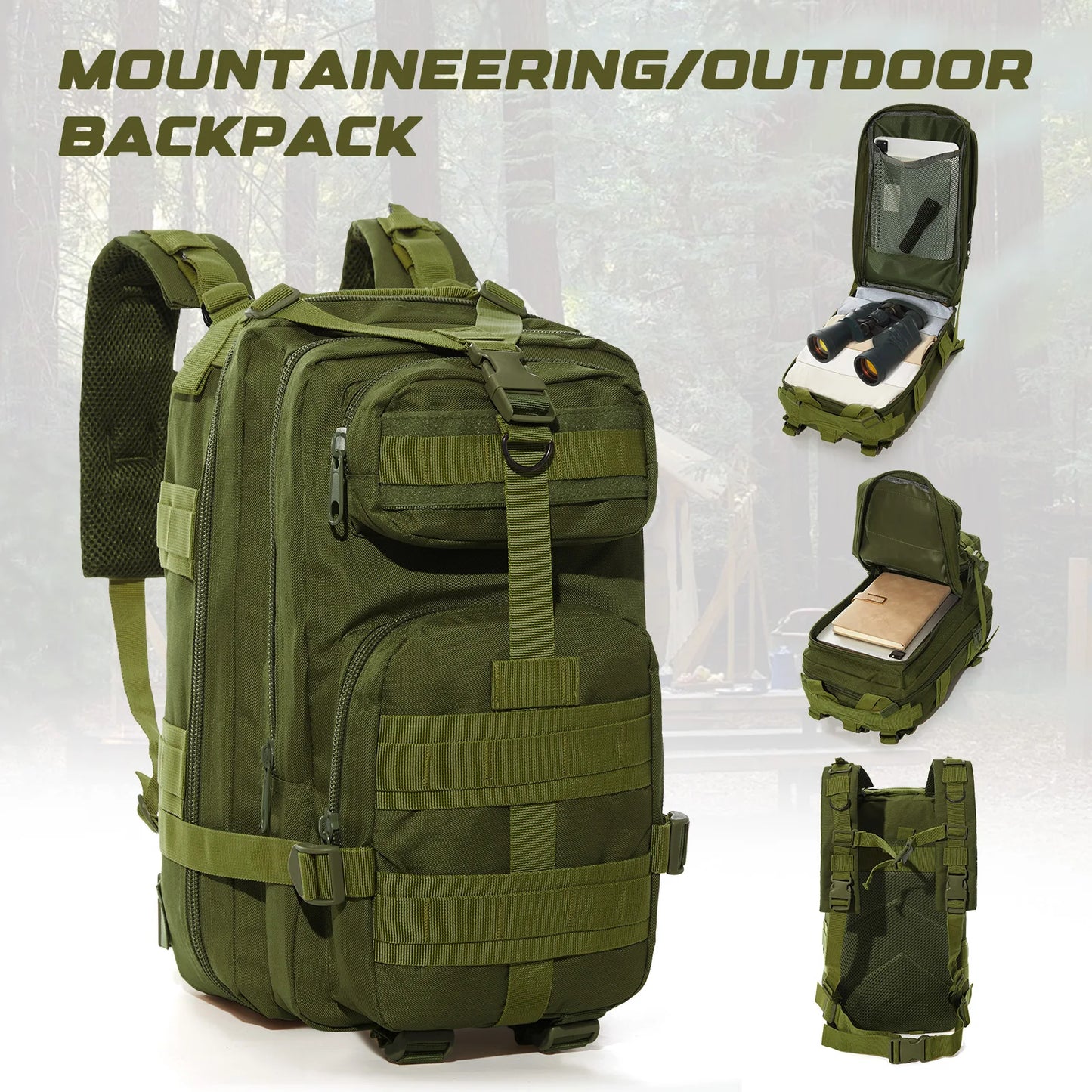 35L Outdoor Hiking Travel Backpack Camping & Climbing Backpack Army Camouflage Military Backpack Outdoor Sport Tactical Backpack