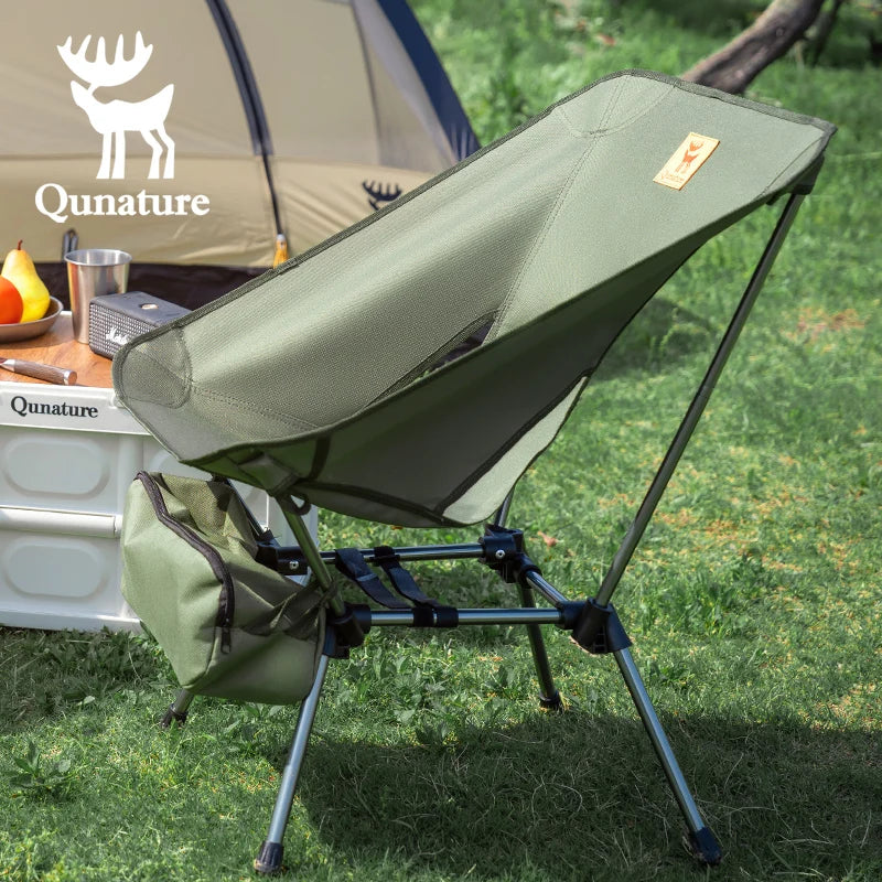 Qunature Moon Chair - Camping Chair Outdoor Folding Chair Portable Reclining Stool Beach Fishing Chair & Camping Table Chair