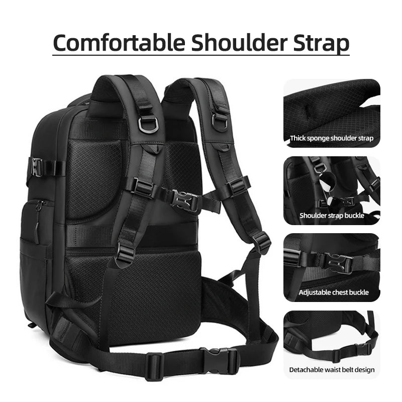 Men travel Professional SLR camera backpack With tripod bracket Detachable into Drone backpack Hiking 16 inch Laptop Backpack