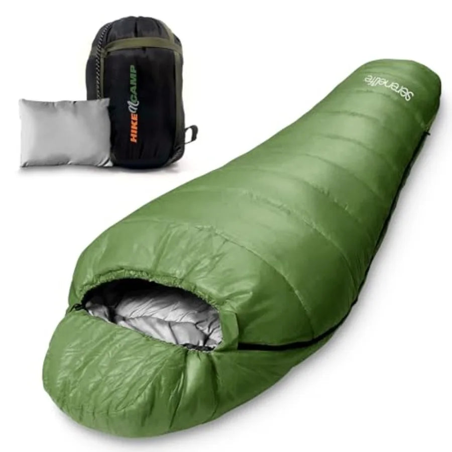 0 Degree Mummy Sleeping Bag Military-Style Lightweight and Waterproof for Extreme Cold Stays Warm in 5 10°F No-Snag Zipper Comp