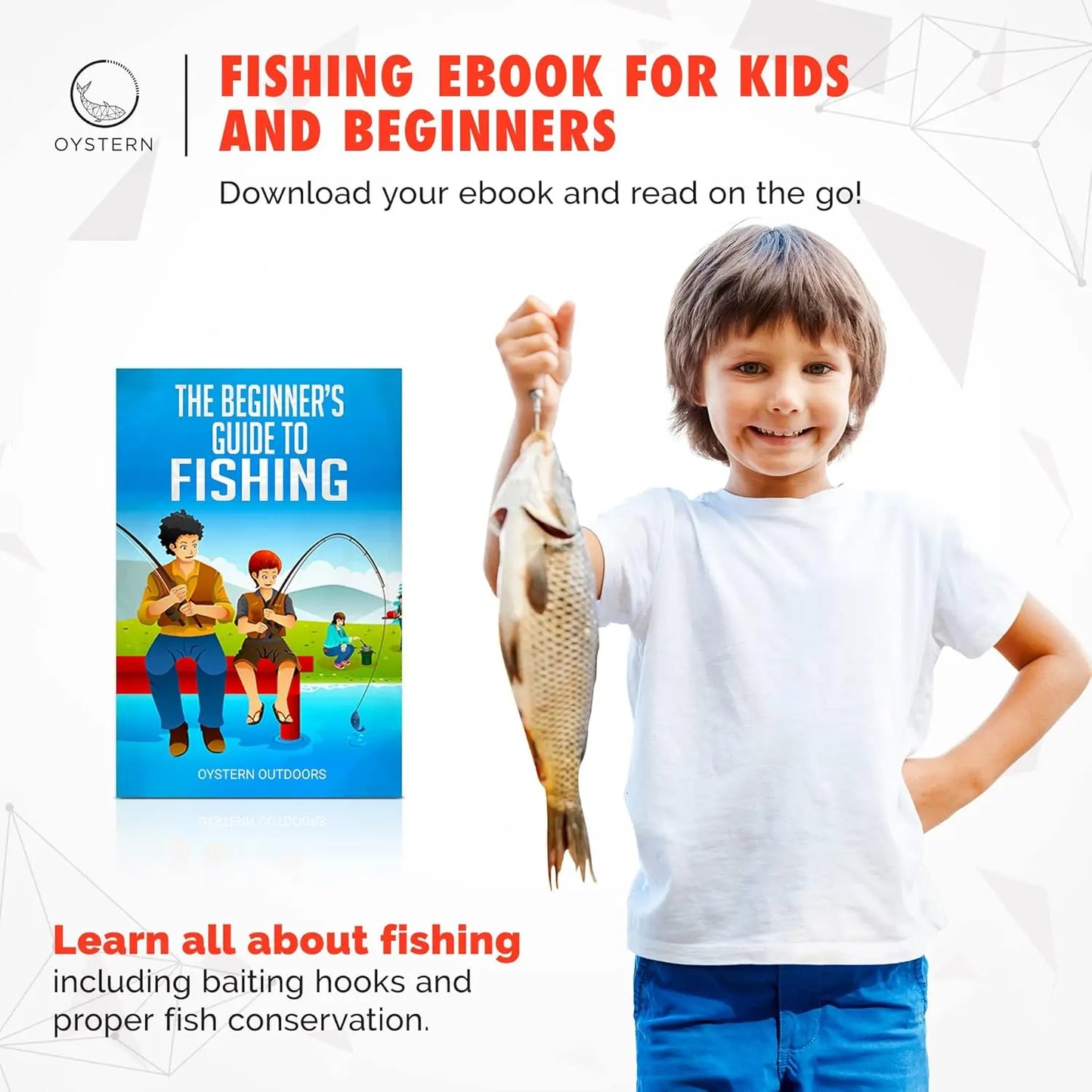 Kids Fishing Pole Kit with Reel, Tackle Bag, and eBook Guide - Portable Telescopic Rod for Toddlers
