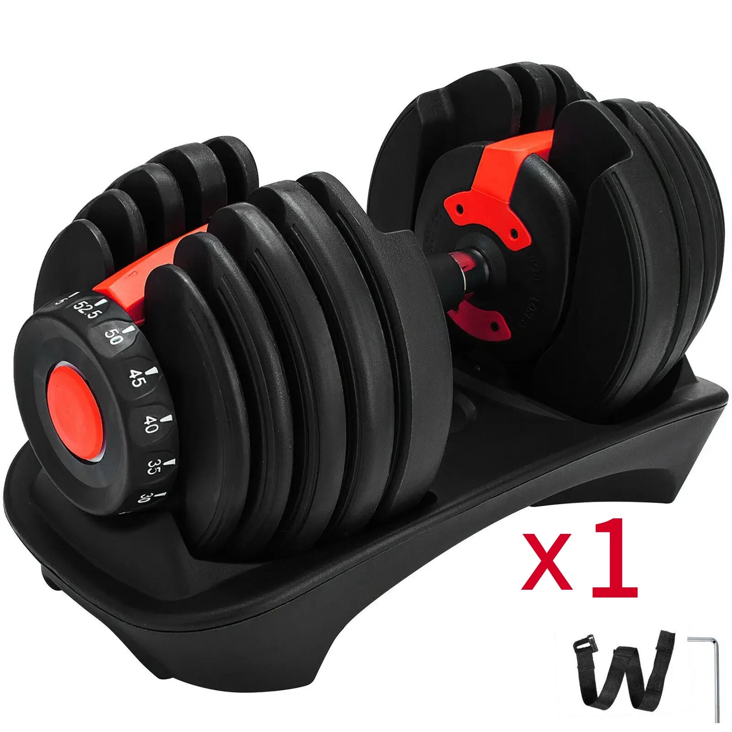 SIHAO 24KG Adjustable Dumbbells Set 2.5-24KG Weight Strength Training Fitness Workouts GYM Home Equipment For Exercise