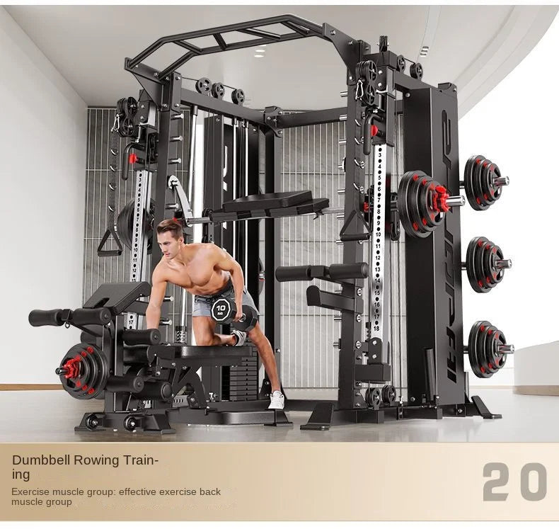 Fitness Home Multifunctional Gantry Frame LuxurySet Smith Machine Integrated Bench Stand Fitness Equipment Comprehensive Trainer