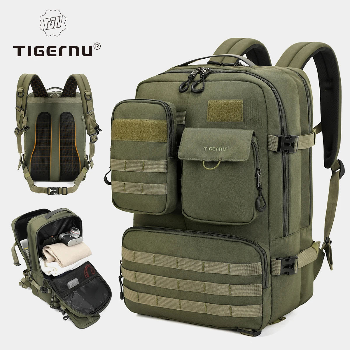 Tigernu Tactical Backpacks Men Hiking Travel Backpack Outdoor Survival Rucksacks Travel Climbing Knapsacks Sport Backpacks Men