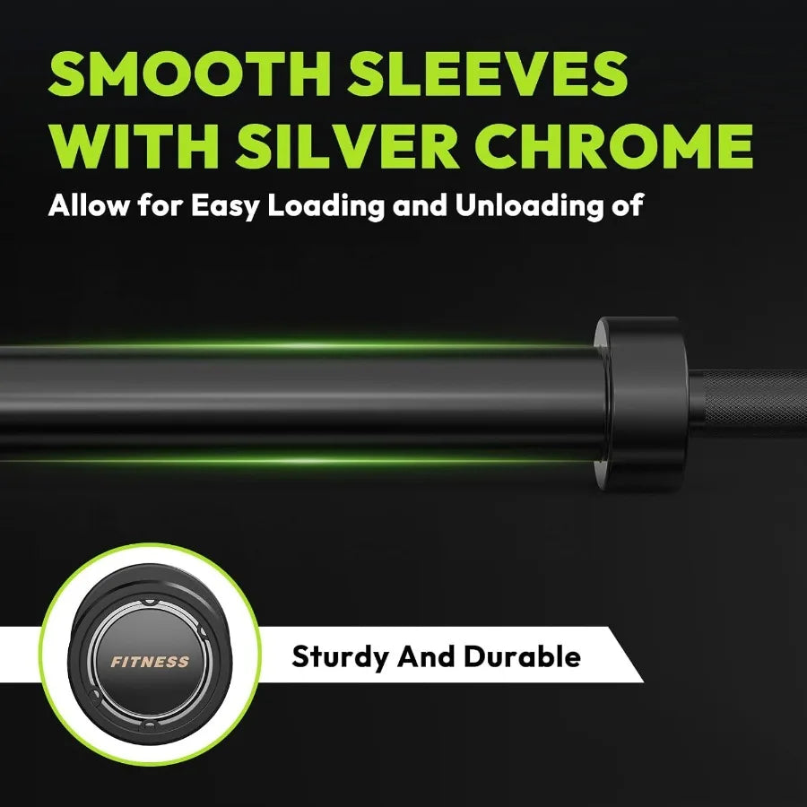 45 lb 20 kg Barbell 2inch Weight Bar for Bench Press 1000 lb HighCapacity 7Foot Hard Chrome Standard Powerlifting Strength Tra