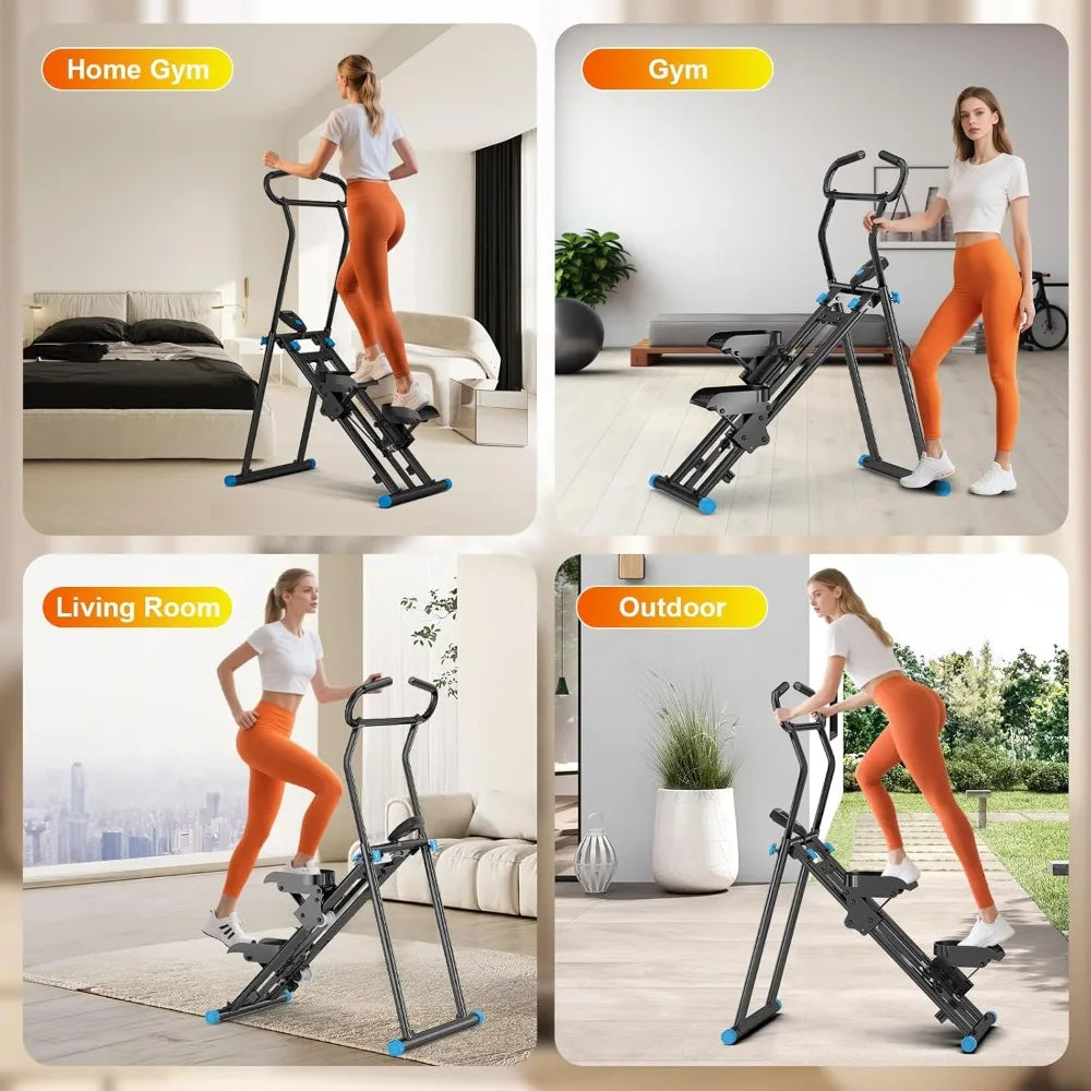 FitNexus Stair Stepper for Home Gym, 350lbs Vertical Climber Machine with LCD Display, Non-Slip Pedals & 350lb Capacity