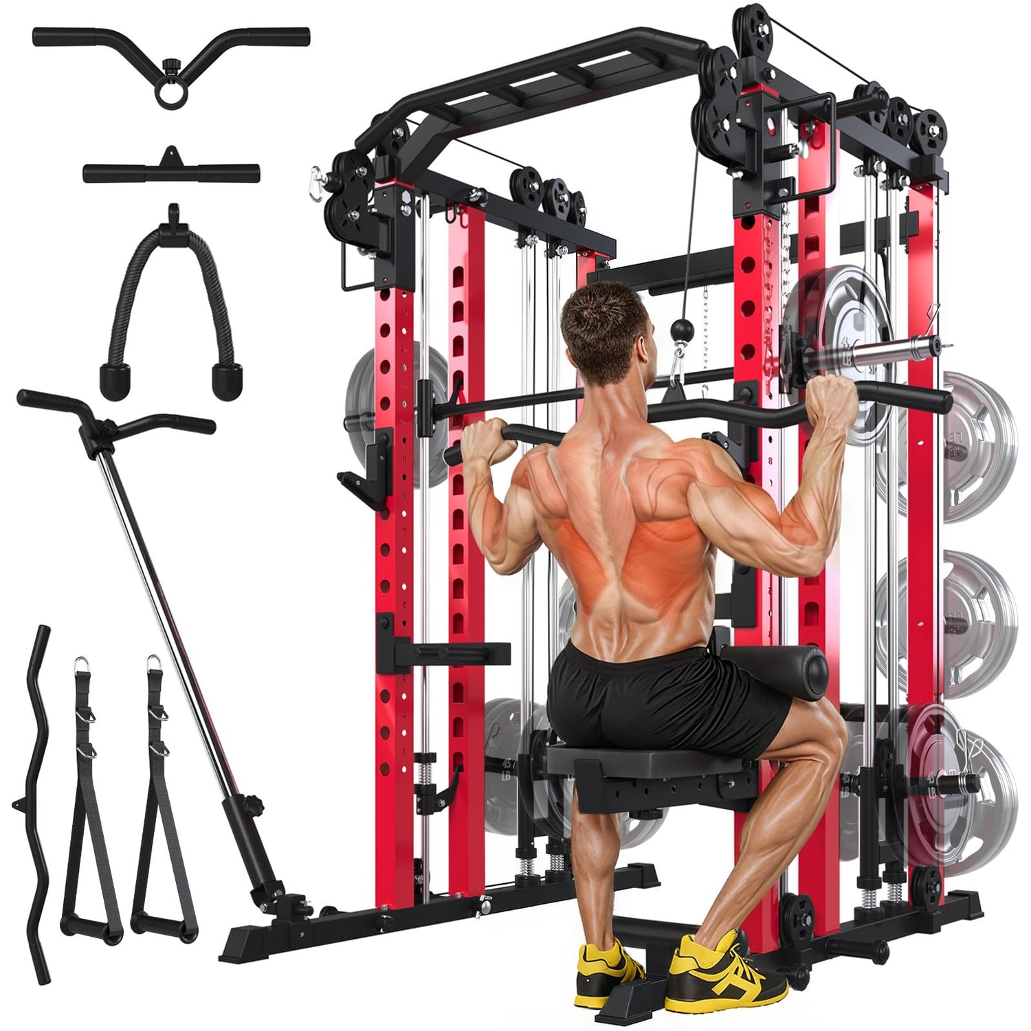Multi-Station Rack, Cage, Gym, Smith Machine