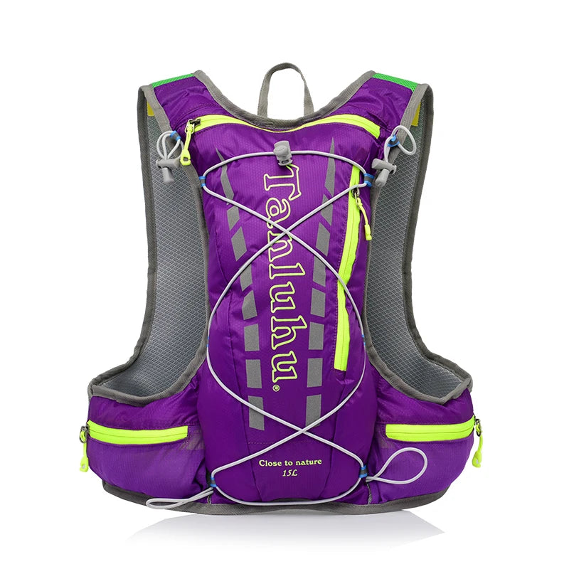 679 Breathable Outdoor Sports Hydration Backpack Pack Vest Bag For Marathon Running Cycling Hiking