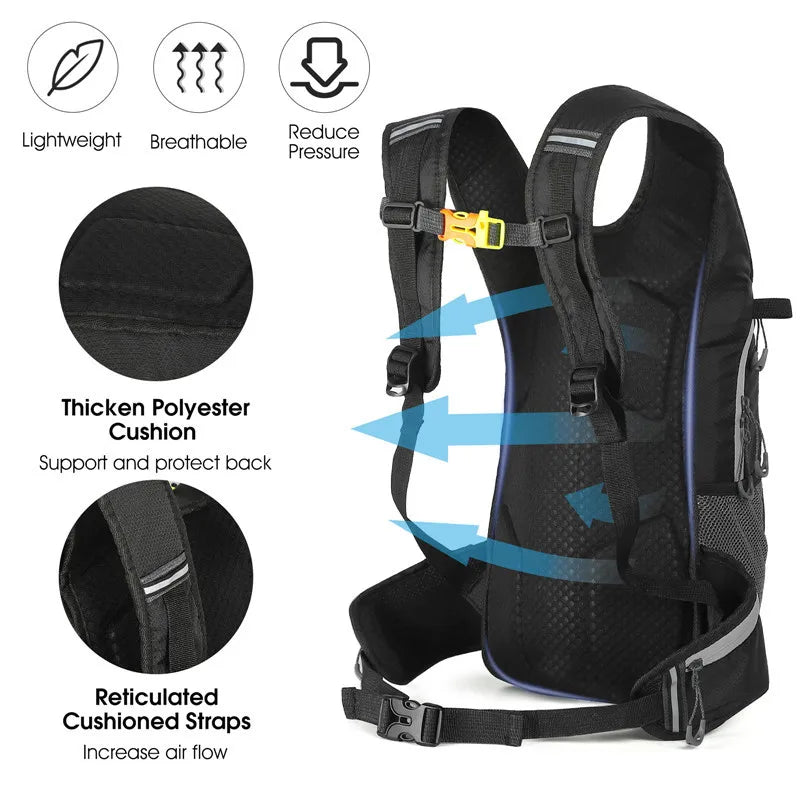 WEST BIKING 16L Cycling Backpack Waterproof Ultralight Bicycle Bag Outdoor Mountaineering Hiking Travel Bike Hydration Backpack