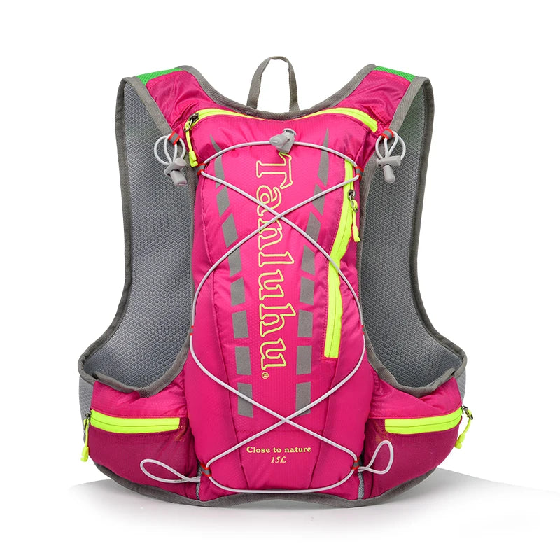 679 Breathable Outdoor Sports Hydration Backpack Pack Vest Bag For Marathon Running Cycling Hiking