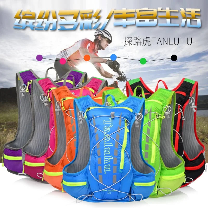 679 Breathable Outdoor Sports Hydration Backpack Pack Vest Bag For Marathon Running Cycling Hiking