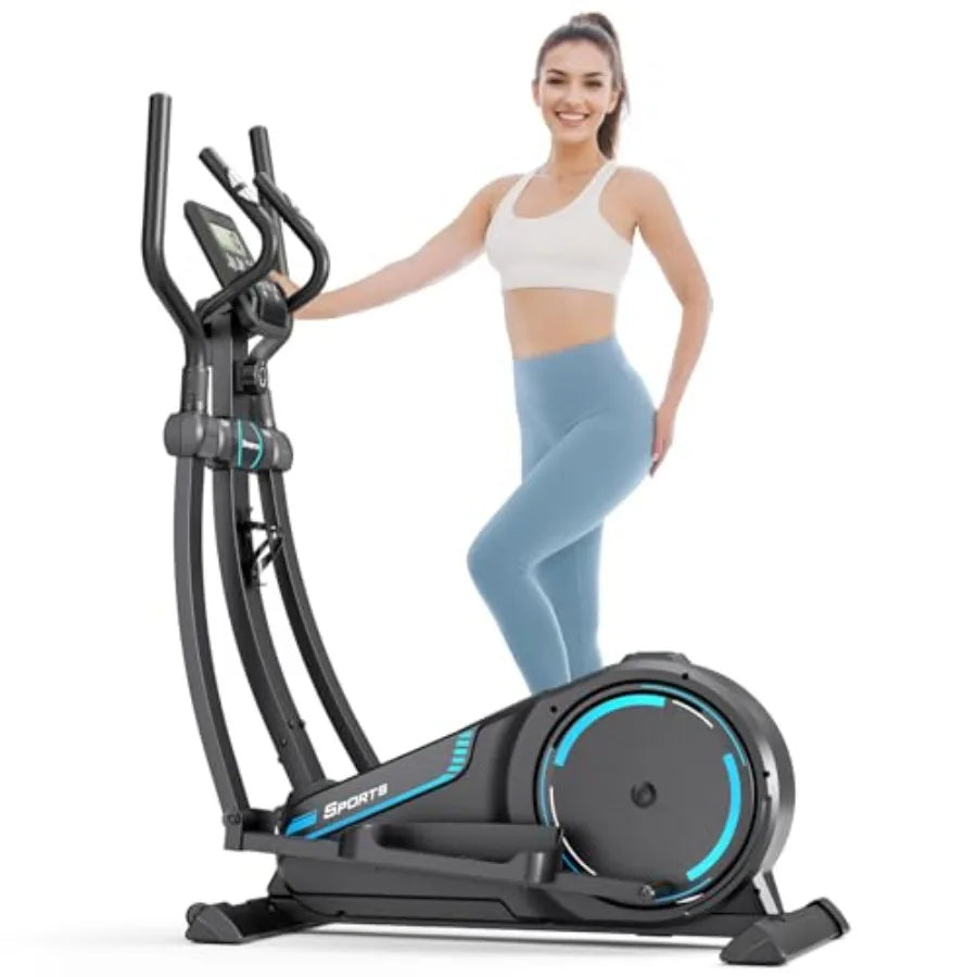 THERUN Elliptical Exercise Machine Hyper-Quiet Magnetic Elliptical Machine for Home 15.3IN Stride Elliptical Training Machines