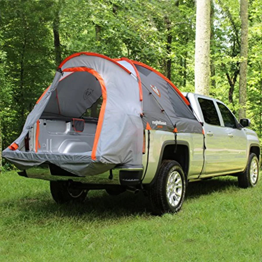 Truck Bed Tent for Outdoor Camping Durable Polyester Fabric in Black Waterproof and UV Resistant with Easy Setup