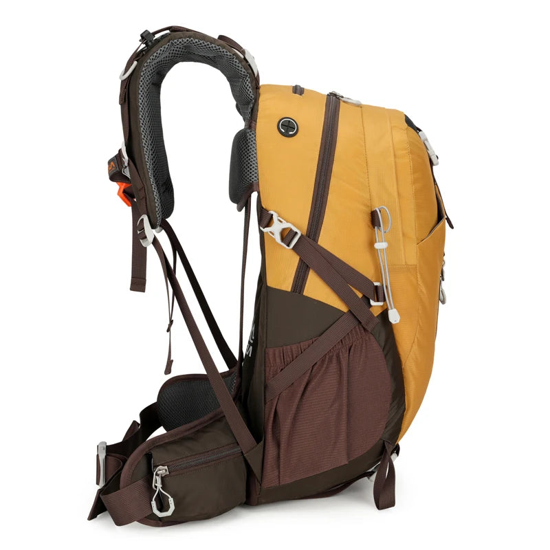 Large Waterproof Backpack 40L Bag Camping Hiking Walking Outdoor Travel Rucksack Durable Nylon