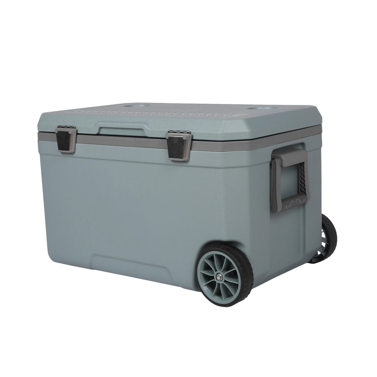 70L Wheeled Cooler 30 Percent Lighter Than Rotomolded Camping Cooler with Handle for Beach Drink Beverage Camping Picnic Fishing