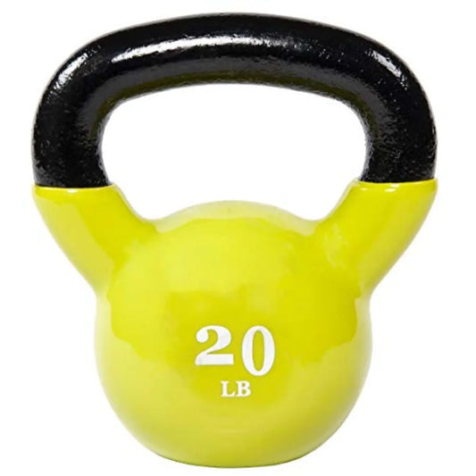 Fitvids Wide Grip 3Piece Kettlebell Exercise Fitness Weight Set Include 5 lbs 10 lbs 15 lbs and 20 lbs Set of 3 or Set of 4 for