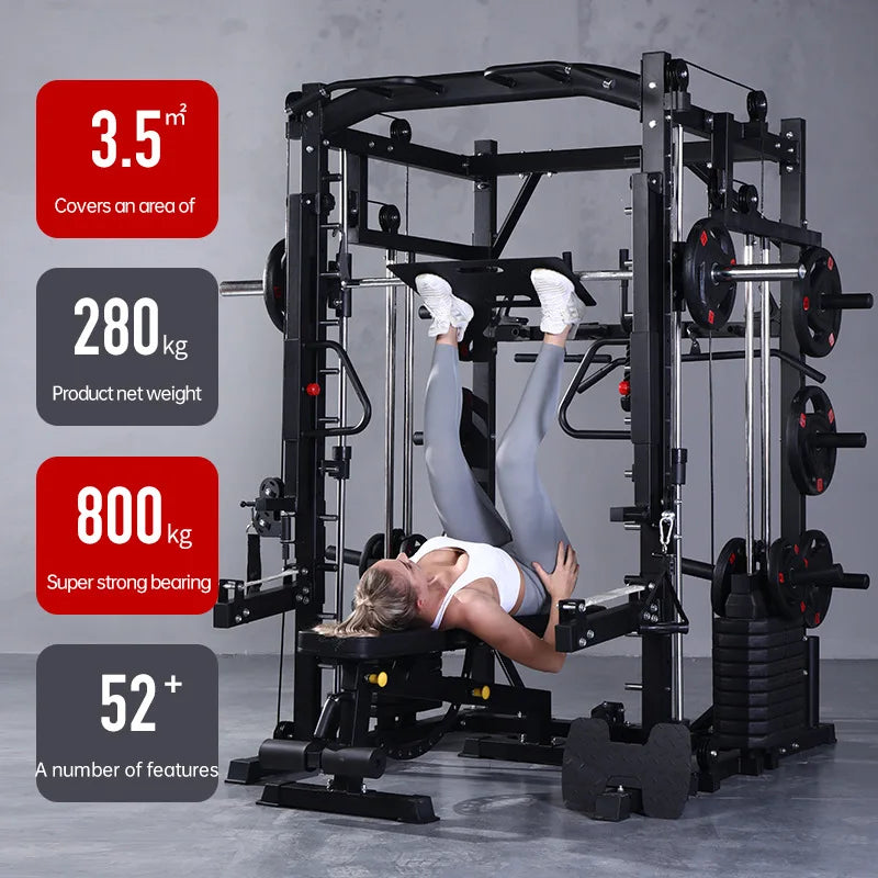 Smith Fitness Stand Gym Commercial Fitness Equipment Home Multi functional Strength Plasticity Machine