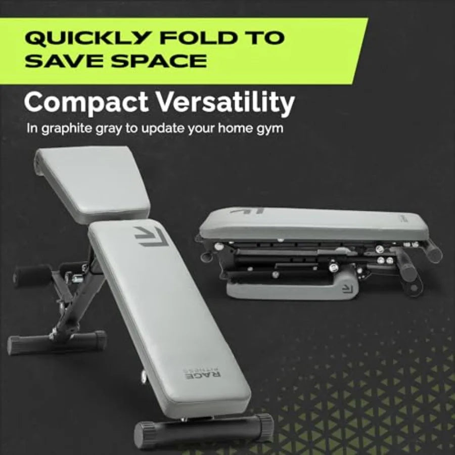 Weight Bench Press Seat, Folding Bench for Home Gym, Adjustable Bench for Weight Lifting, Strength Training Bench for Full Body
