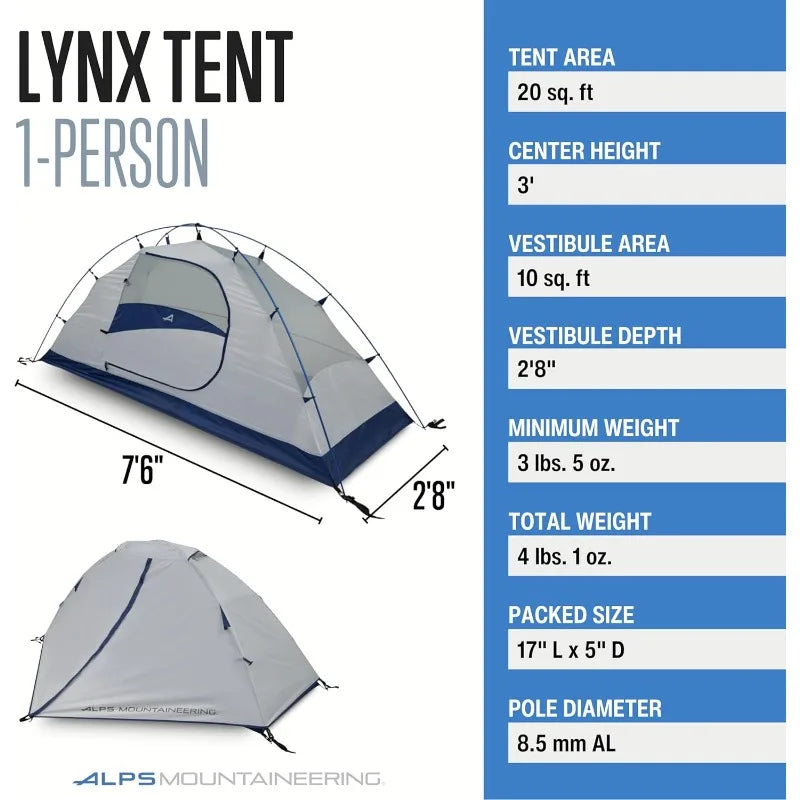 ALPS Mountaineering Lynx 1-Person Lightweight Backpacking Tent