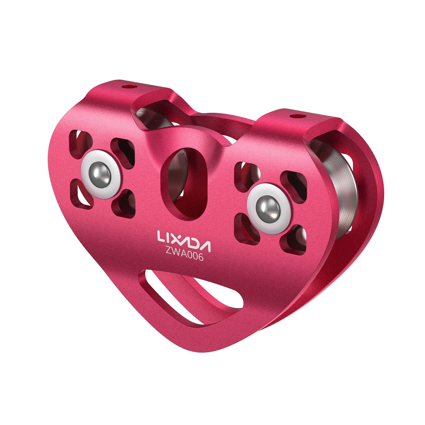Lixada 30kN Cable Trolley Pulley with Ball Bearing Outdoor Rock Ice Climbing Accessories Caving Rescue Aluminum Alloy Pulley