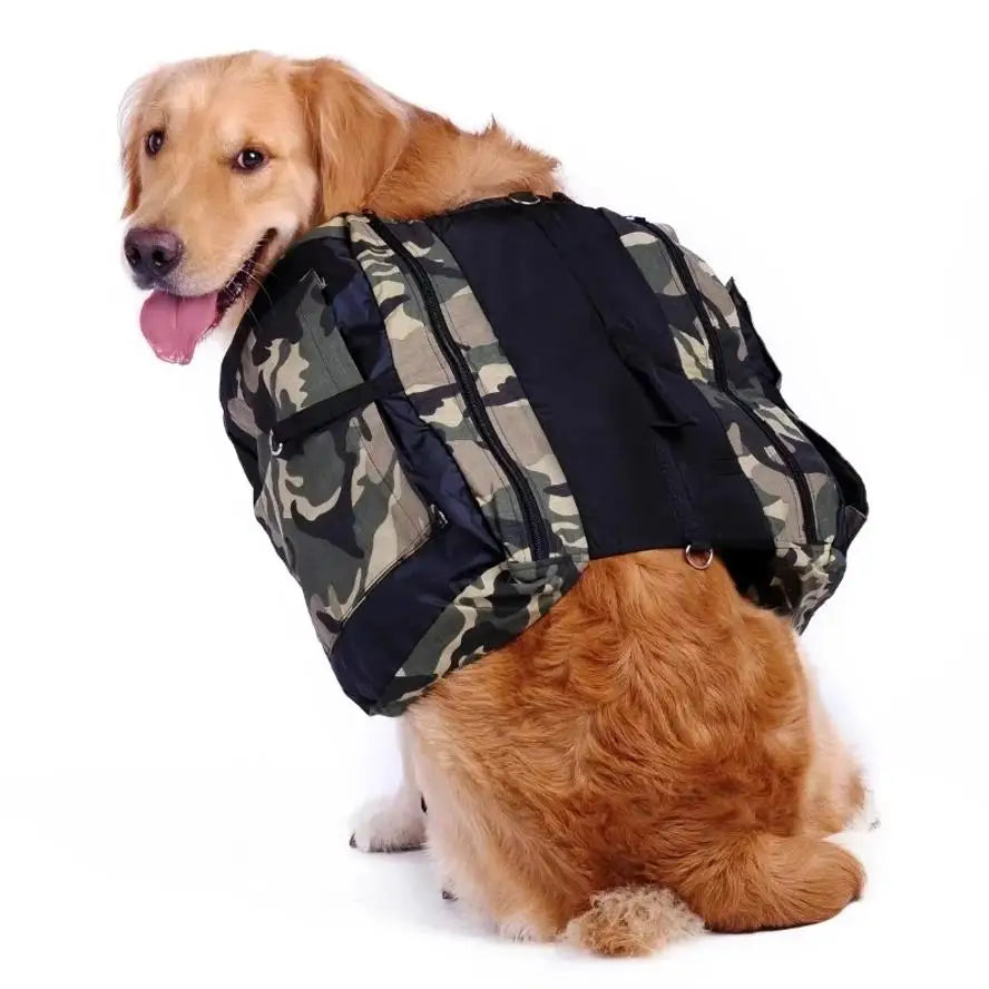1 Pcs Pet Backpack Dog Bag Medium And Large Dog Travel Bag Portable Backpack Water Bowl