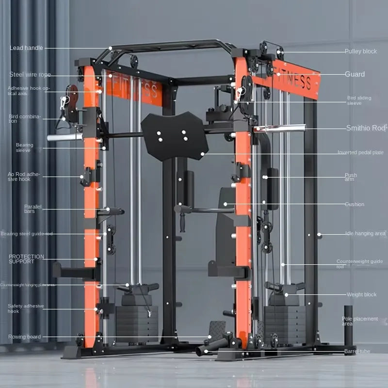 MIYAUP New Style Smith Machine Gym Equipment Multifunctional Commercial Squat 0 VAT Frame Trainer