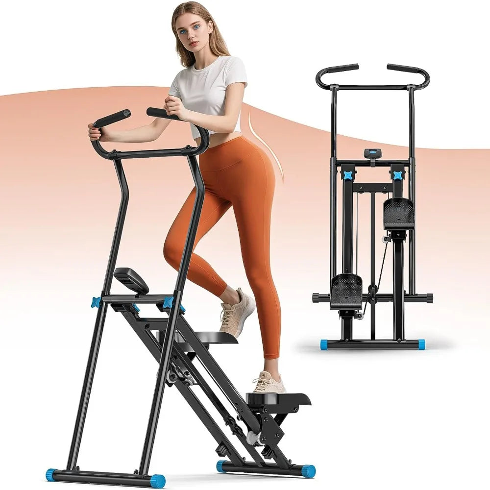 FitNexus Stair Stepper for Home Gym, 350lbs Vertical Climber Machine with LCD Display, Non-Slip Pedals & 350lb Capacity