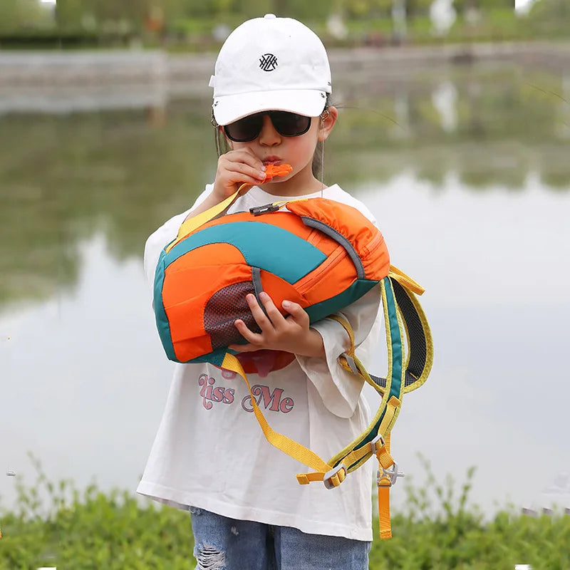Kids Outdoor Hiking Backpack Lightweight Nylon Waterproof School Bag Girls Boys Large Capacity Leisure Travel Mountaineering Bag