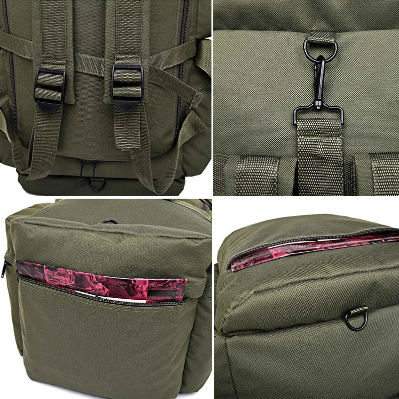 100L Camping Bag Travel Backpack Large Luggage for Men Outdoor Shoulder Hiking Trekking Tourist Tactical Carry-on Duffel Weekend