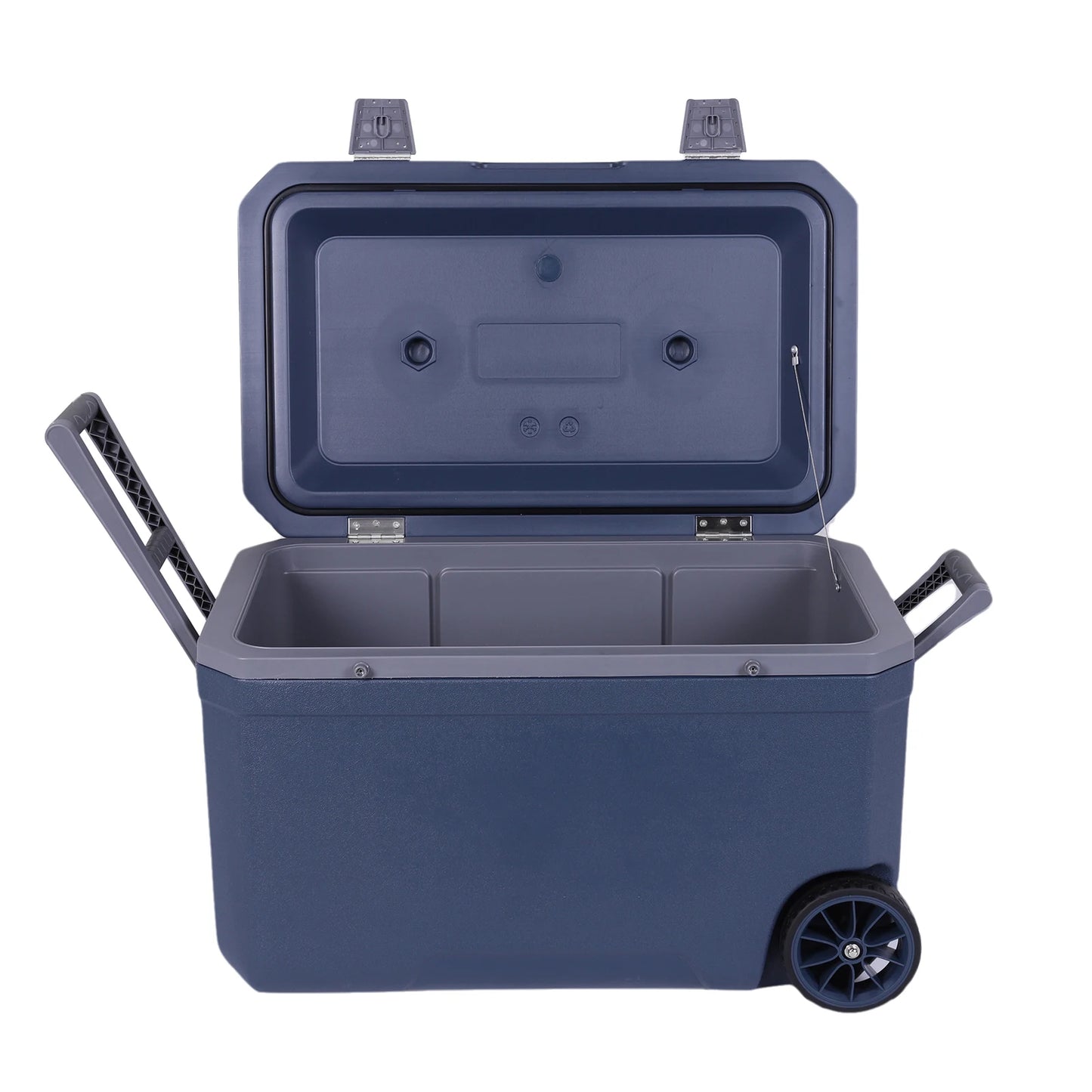 70L Outdoor Camping Vehicle Insulated Box Ultra-Light Portable Car Wheel Insulator Plastic Cooler Box for Beach Beverage Camping
