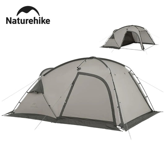 Naturehike Lightweight 2 Person Tent Large Space 4 Season Double Layer Camping Tent 7.5㎡ with Living Room with Stove Hole