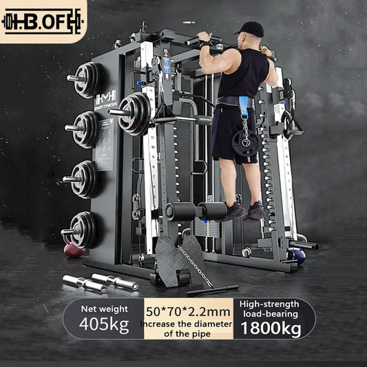 Commercial Gantry Smith Machine Comprehensive Training Equipment Household Multifunctional Squat Frame Combination