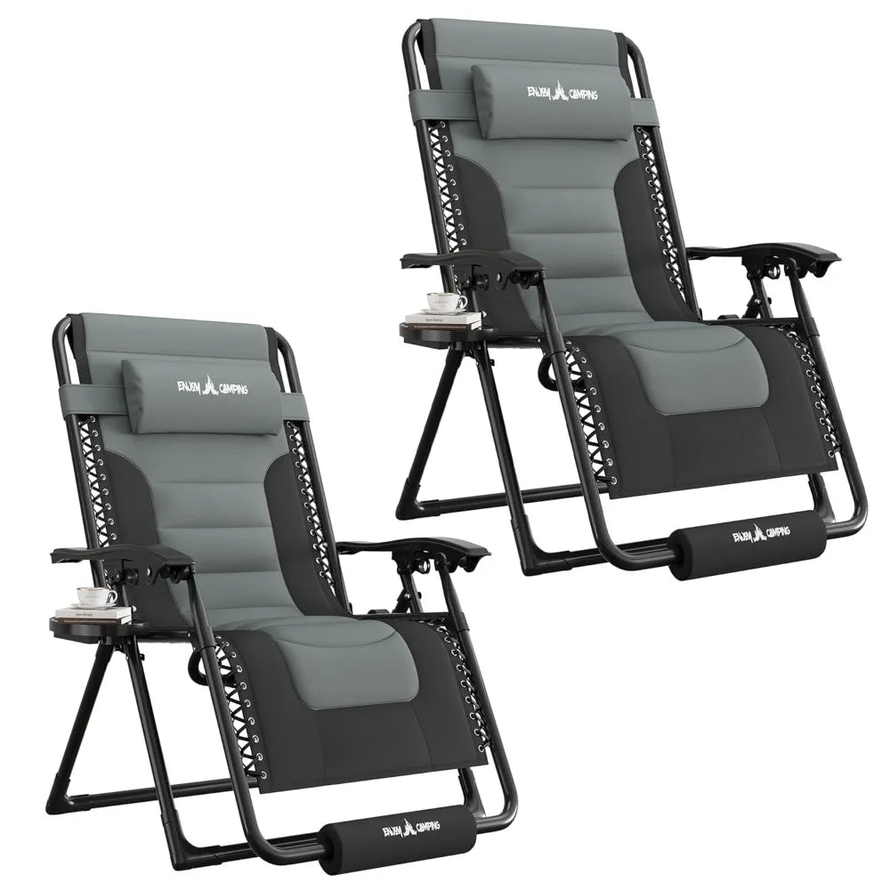 Zero-gravity Extra-large Outdoor Anti-gravity Chair, Folding and Adjustable Chair with Cup, Customizable
