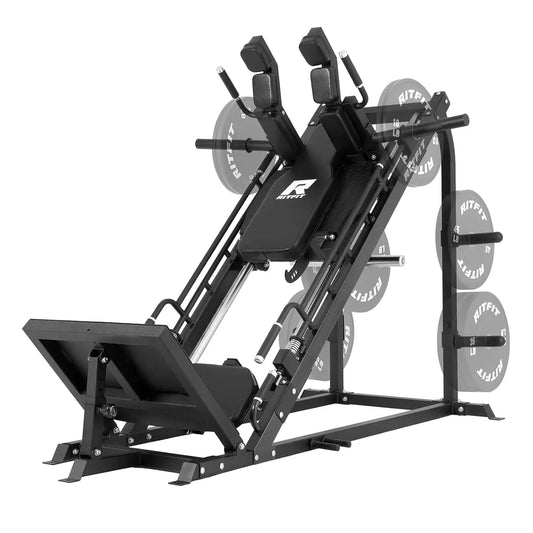 3-in-1 Leg Press Hack Squat Machine for Home Gym, 1500LB Capacity, Compact Space-Saving Design with Multiple Hack, Customized