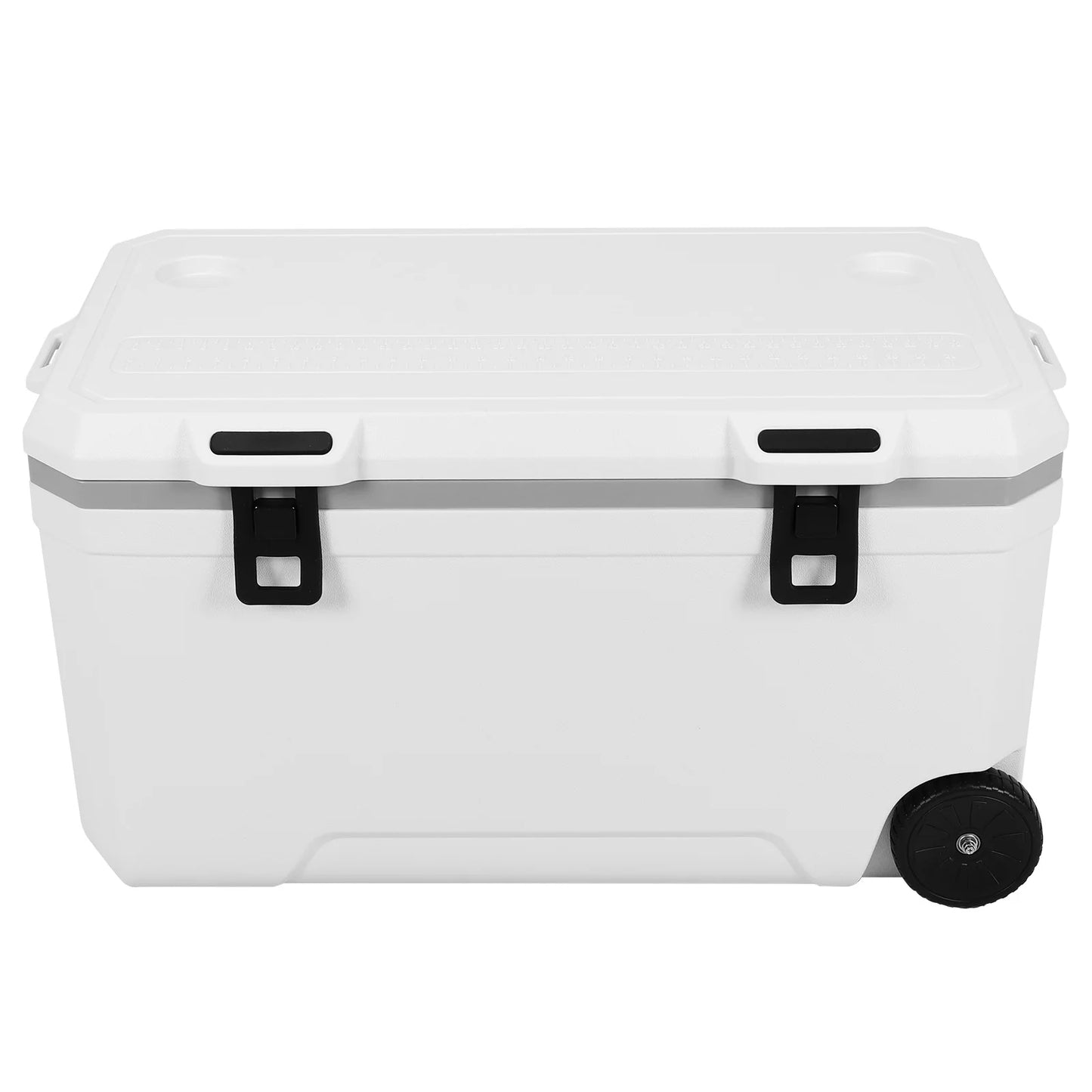 120L Portable Rolling Cooler with Wheels Ultra-Light Hard Cooler Leak-Resistant Large Capacity for Outdoor Camping and Fishing