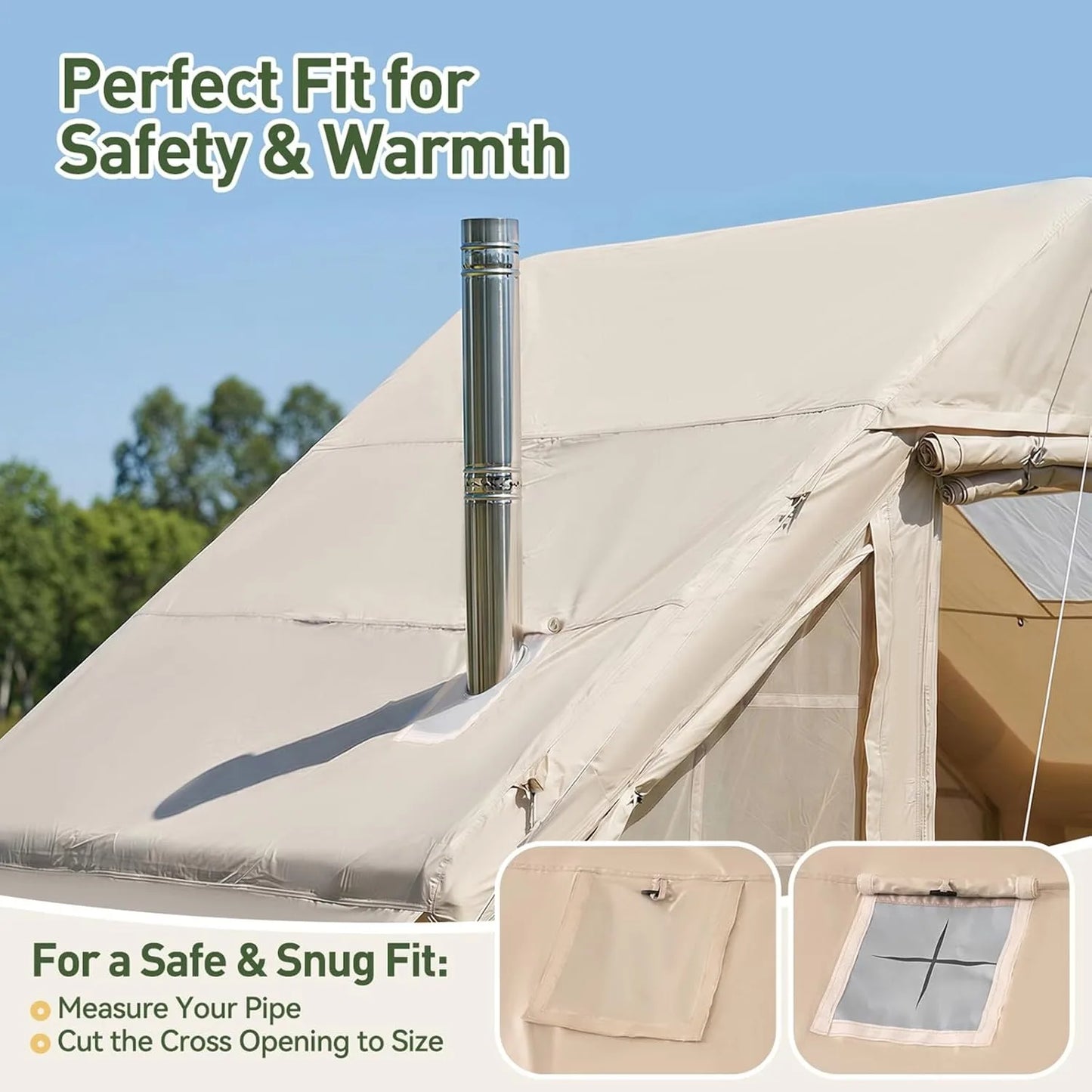 Inflatable Camping Tent 4 to 8 Person Instant Setup Waterproof Windproof UV Protection Lightweight Portable