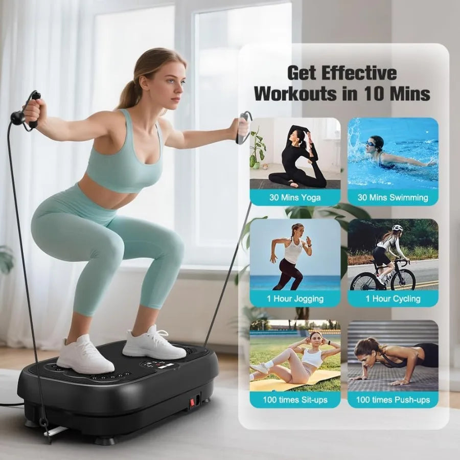 Relife Vibration Plate Exercise Machine Fitness Platform Whole Body Shaker Vibrate Stand Board Lymphatic Drainage Shaking for W