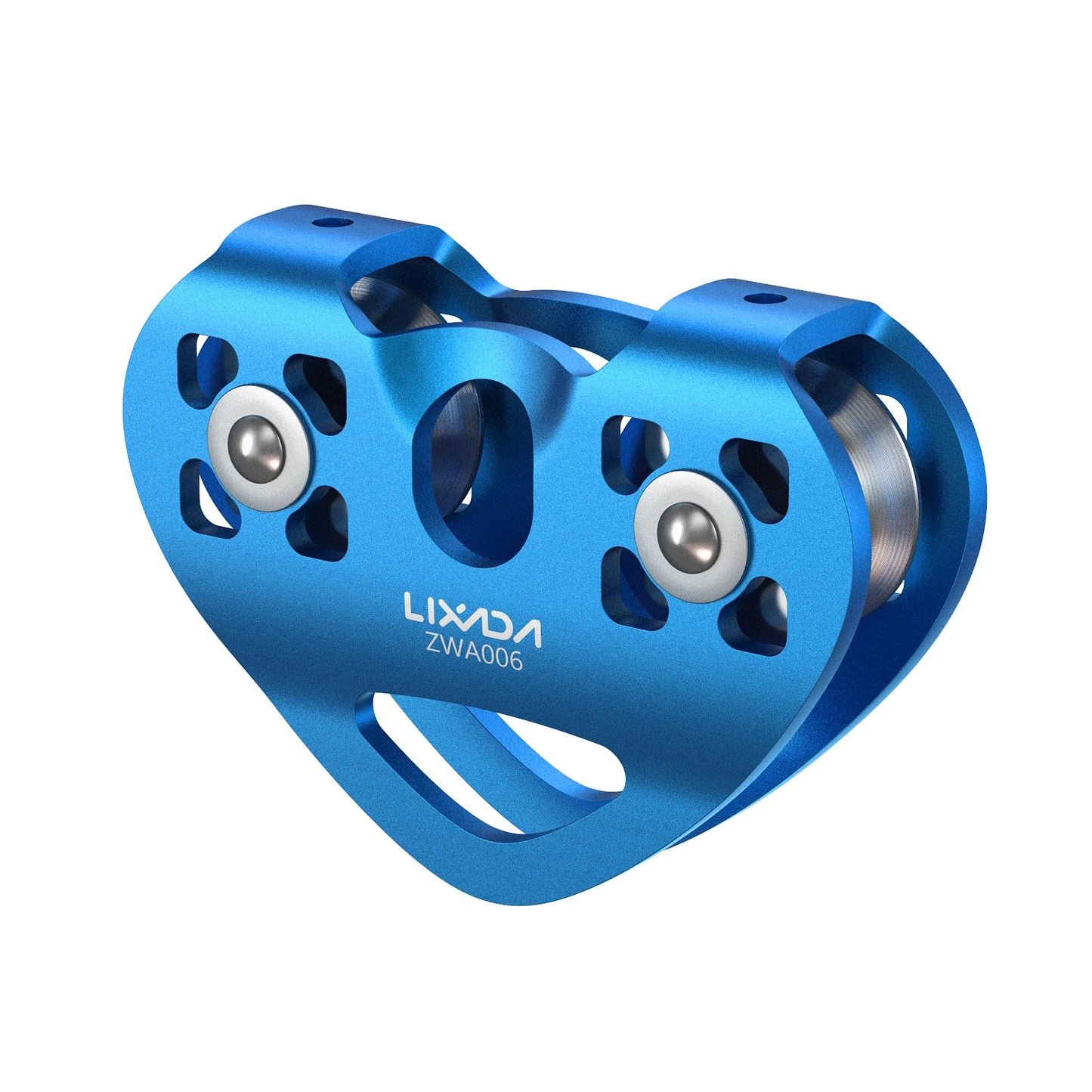 Lixada 30kN Cable Trolley Pulley with Ball Bearing Outdoor Rock Ice Climbing Accessories Caving Rescue Aluminum Alloy Pulley