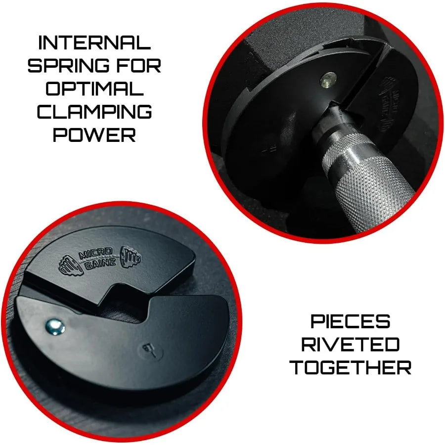 1LB Dumbbell Fractional Weight Plates 4 Piece- Designed for Dumbbell Training and Micro Loading, Made in USA