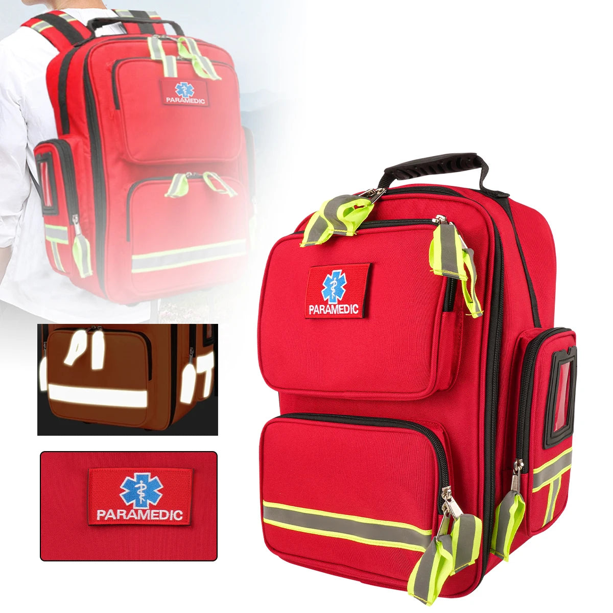 Outdoor backpacks medical bags emergency backpacks rescue camping survival bags  classified family first aid kits or waist bags