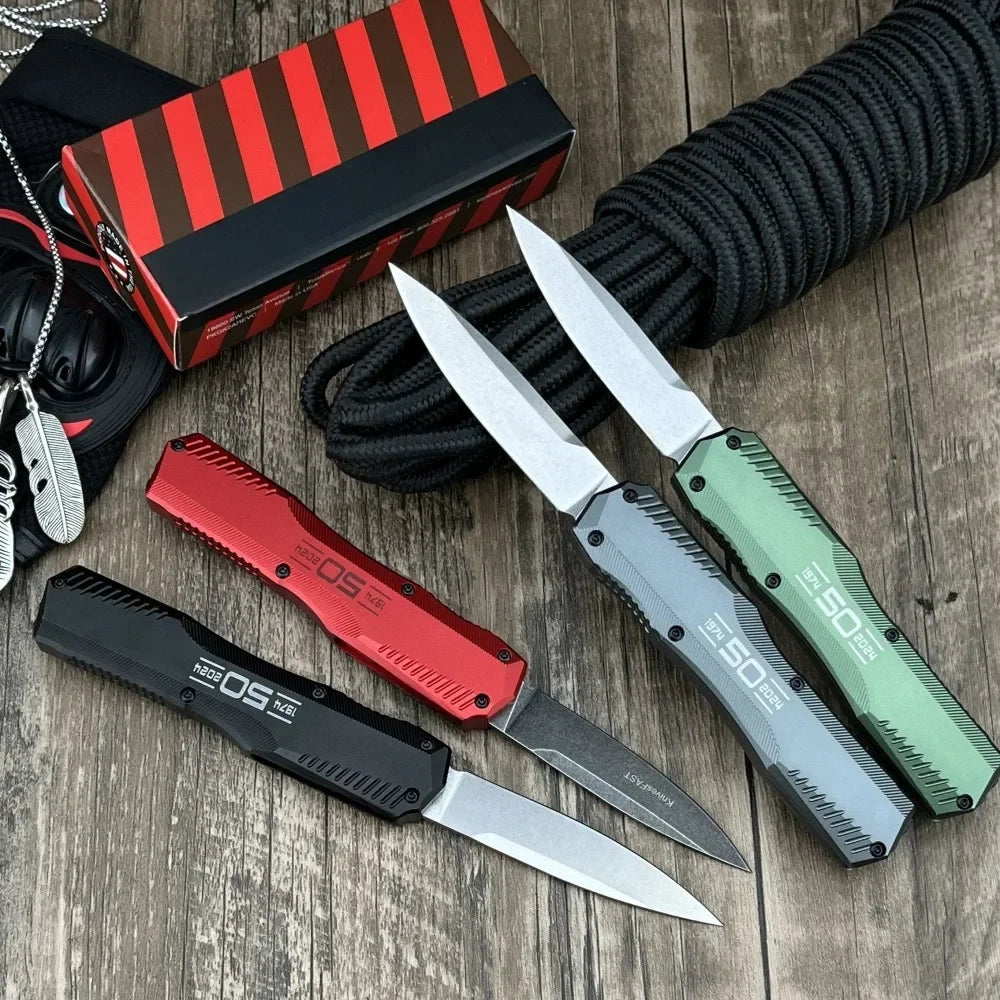 KS 9000 Matt Diskin Livewire K50 Pocket Knife D2 Steel Blade T6 Aluminum Handle Outdoor EDC Camping Knife Survival Hunting Tools
