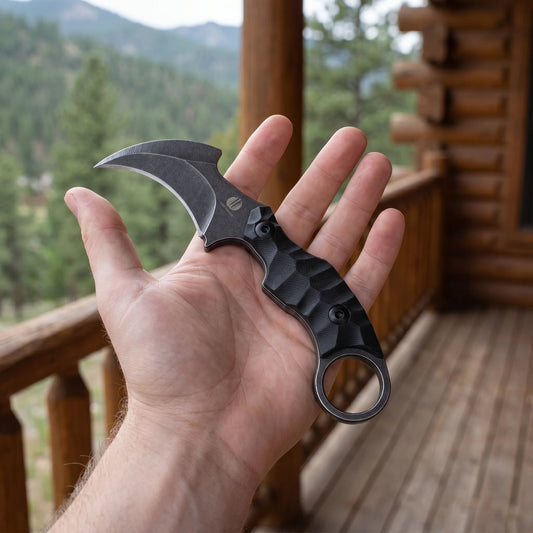 STRIDER - Eagle-shaped blade, high-hardness mini straight knife, D2 steel, G10 handle, camping emergency outdoor knife