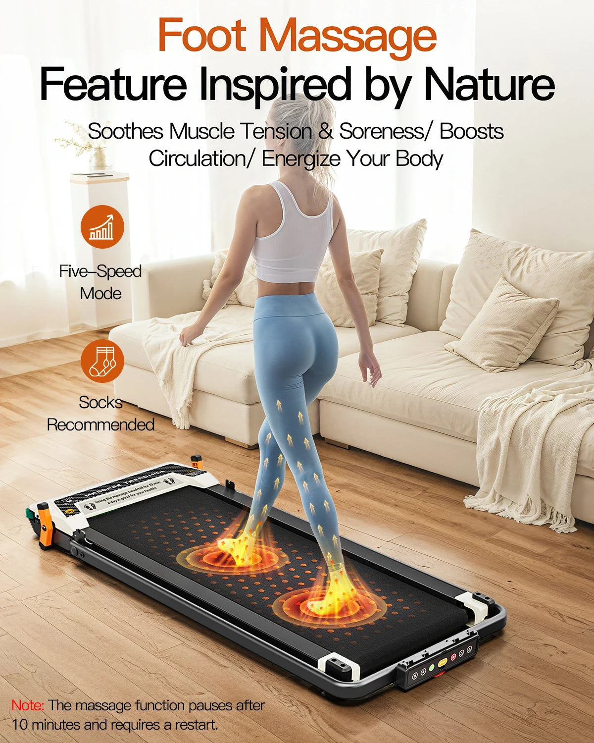 AKLUER Walking Pad Treadmill with Incline -2 in 1 Dual - Sided Under Desk Treadmill with Display Walking Machine for Home/Office