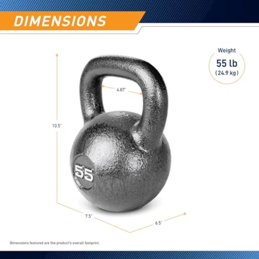 Marcy Hammertone Kettle Bells 10 to 55 lbs HKB Workout Weights Steel Black Durable Design for Strength Training Home Gym