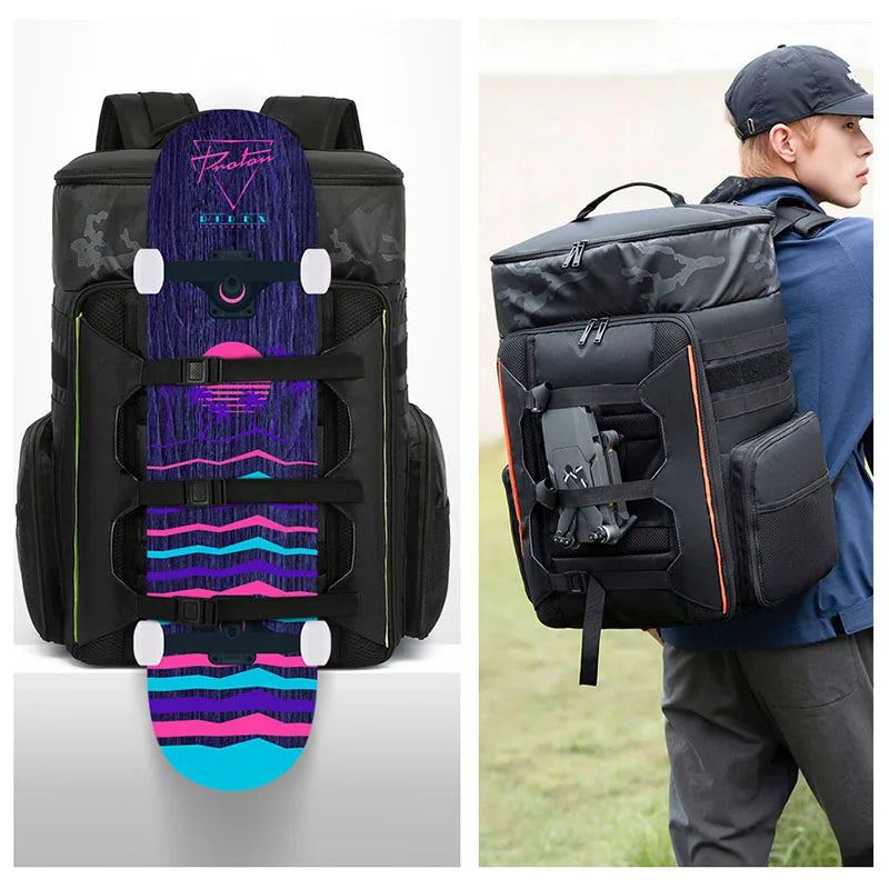 UAV Drone Climbing Backpack Large Photography Camera Sports Outdoor Bag Dry Wet Portable Business Laptop Luggage Rucksack