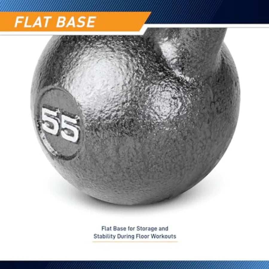Marcy Hammertone Kettle Bells 10 to 55 lbs HKB Workout Weights Steel Black Durable Design for Strength Training Home Gym