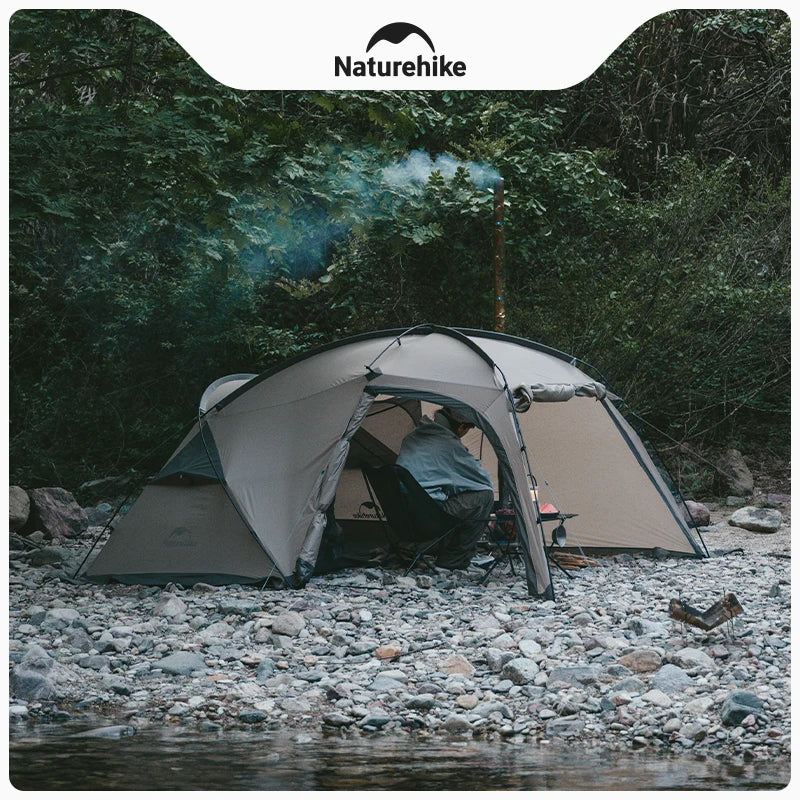 Naturehike Massif Hot Tent with Stove Jack Waterproof Windproof 4 Season Tent 2 Person Cold Weather Winter Tents for Camping