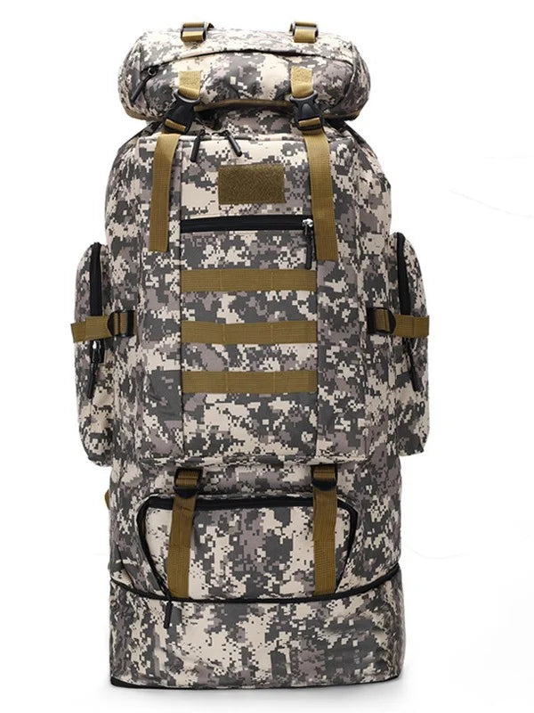 80L/100L  Mountaineering Bag Climb Bag Tactical Backpacks Large Backpack Outdoors Hiking Camping Travel Bags