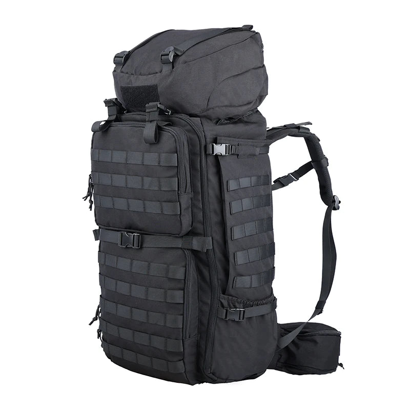 LQARMY 75L Men Military Tactical Mountaineering Backpacks Army Climbing Survival Backpack for Camping Hiking Trekking Travel