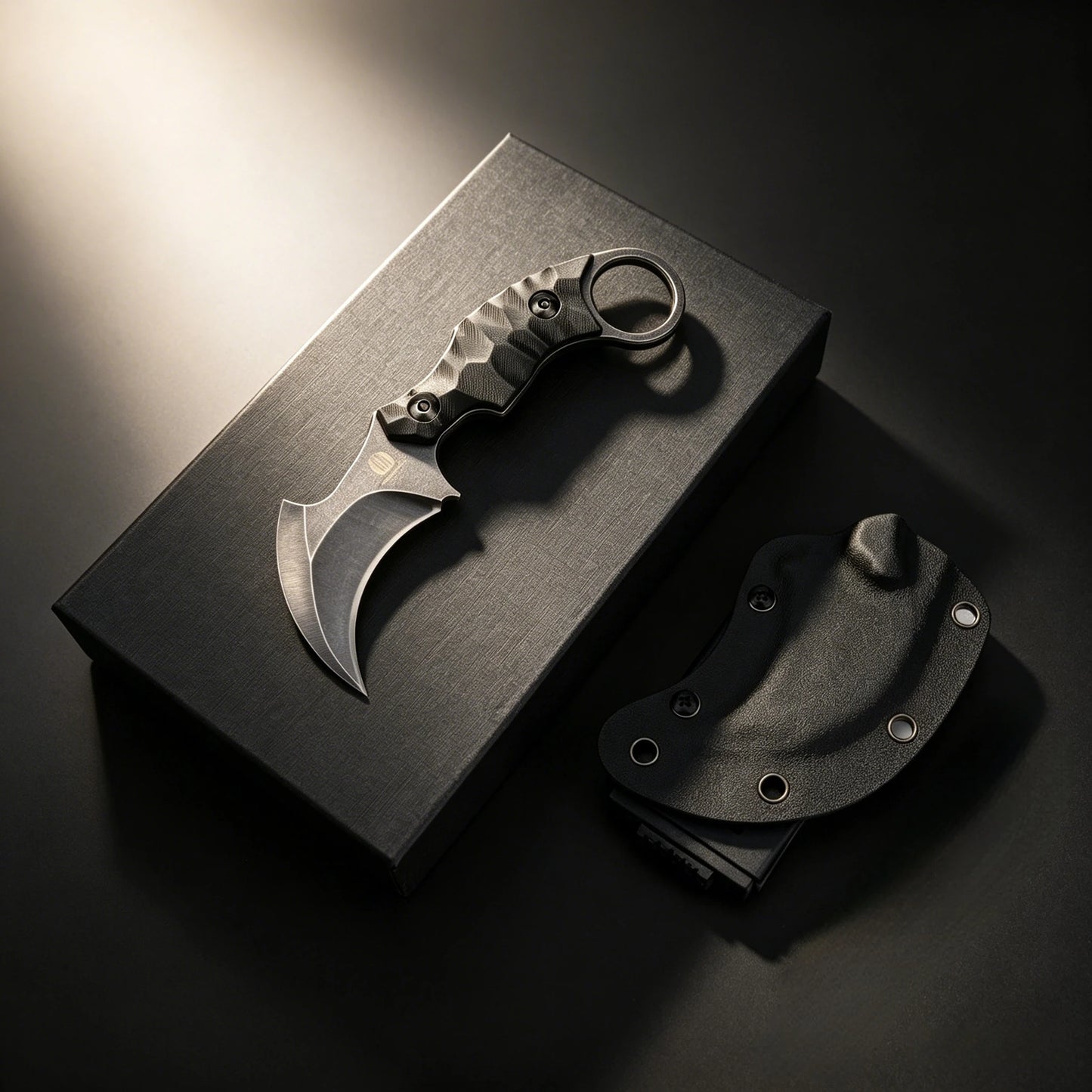STRIDER - Eagle-shaped blade, high-hardness mini straight knife, D2 steel, G10 handle, camping emergency outdoor knife